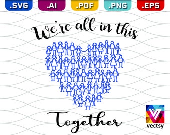 We Are Equal Clipart Etsy