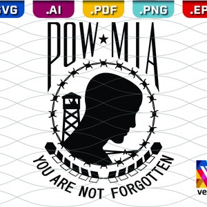POWMIA SVG - Prisoner of war, Missing in Action - Pow Mia clipart - Military