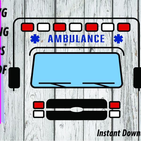Ambulance Tumbler SVG - Ambulance Waterslide PNG, Paramedic EMS, Emergency Medic clipart