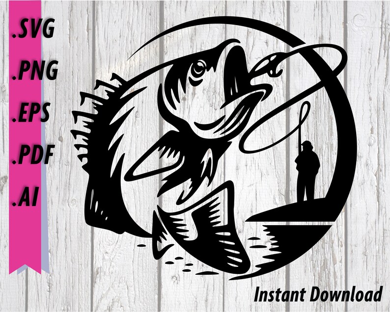 Free Free 205 Jumping Bass Fish Svg SVG PNG EPS DXF File