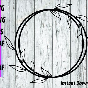 Laurel Wreath SVG  Flourish Cut File Wedding SVG