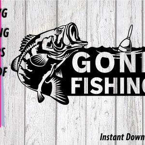 12 Metal Sign: Gone Fishing [MD0490] 