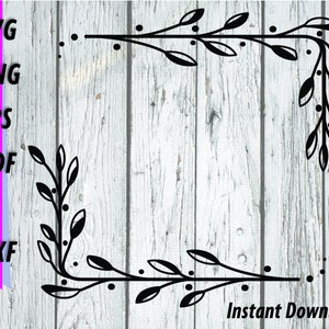 Laurel Wreath SVG  Flourish Cut File Wedding SVG