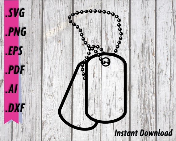 Download Military Dogtags Svg Dog Tags Clipart Soldier Military Etsy