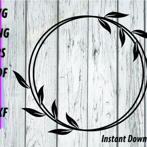 Laurel Wreath SVG  Flourish Cut File Wedding SVG