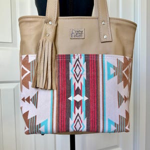 Handmade Leather Tote, Handmade Purse,Handmade Handbag, Leather Handbag, Handmade Bag, Southwestern Style Tote, Handmade Purse, Womens Gifts