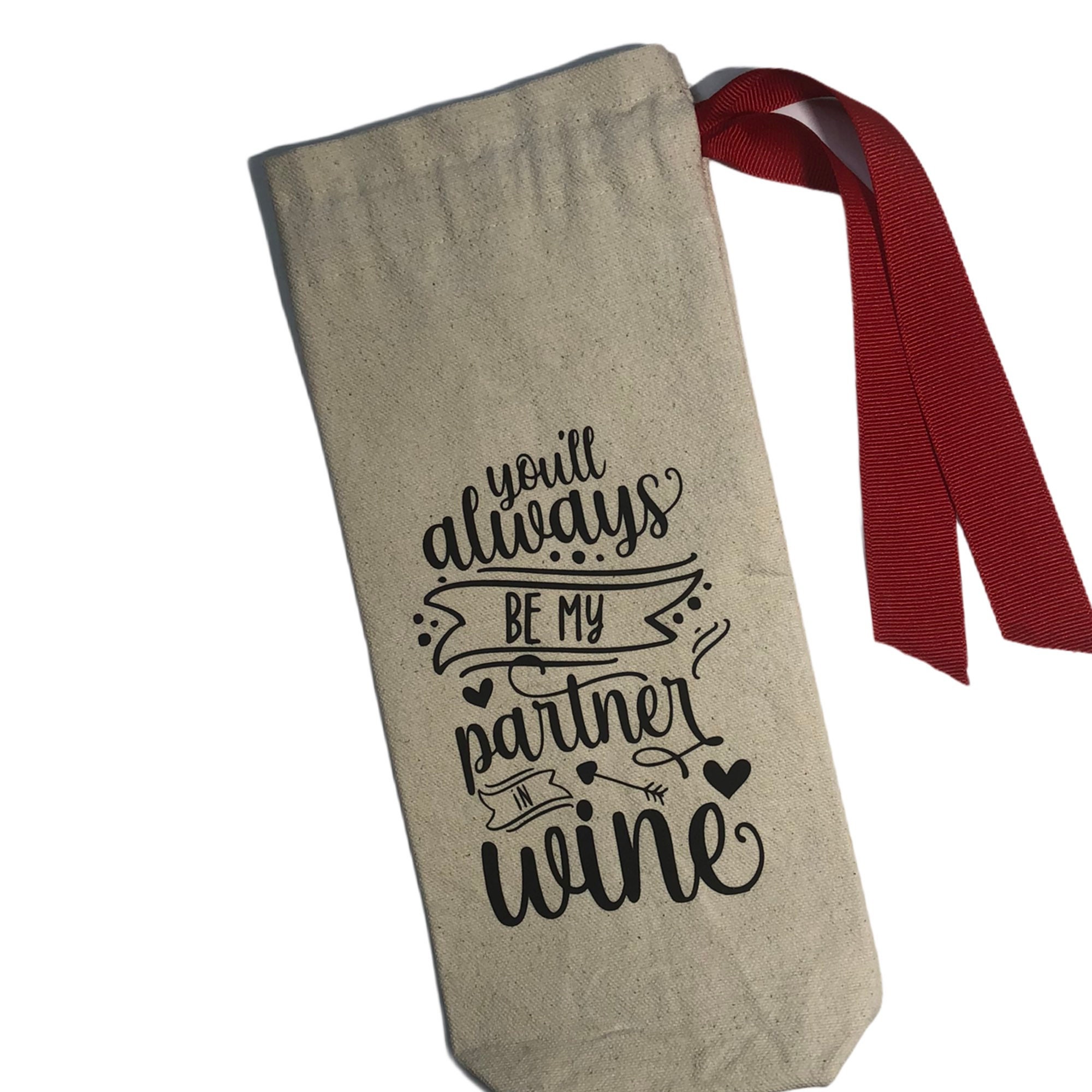 Handmade Wine Funny Wine Bags Wine Gifts Valentines Day Etsy