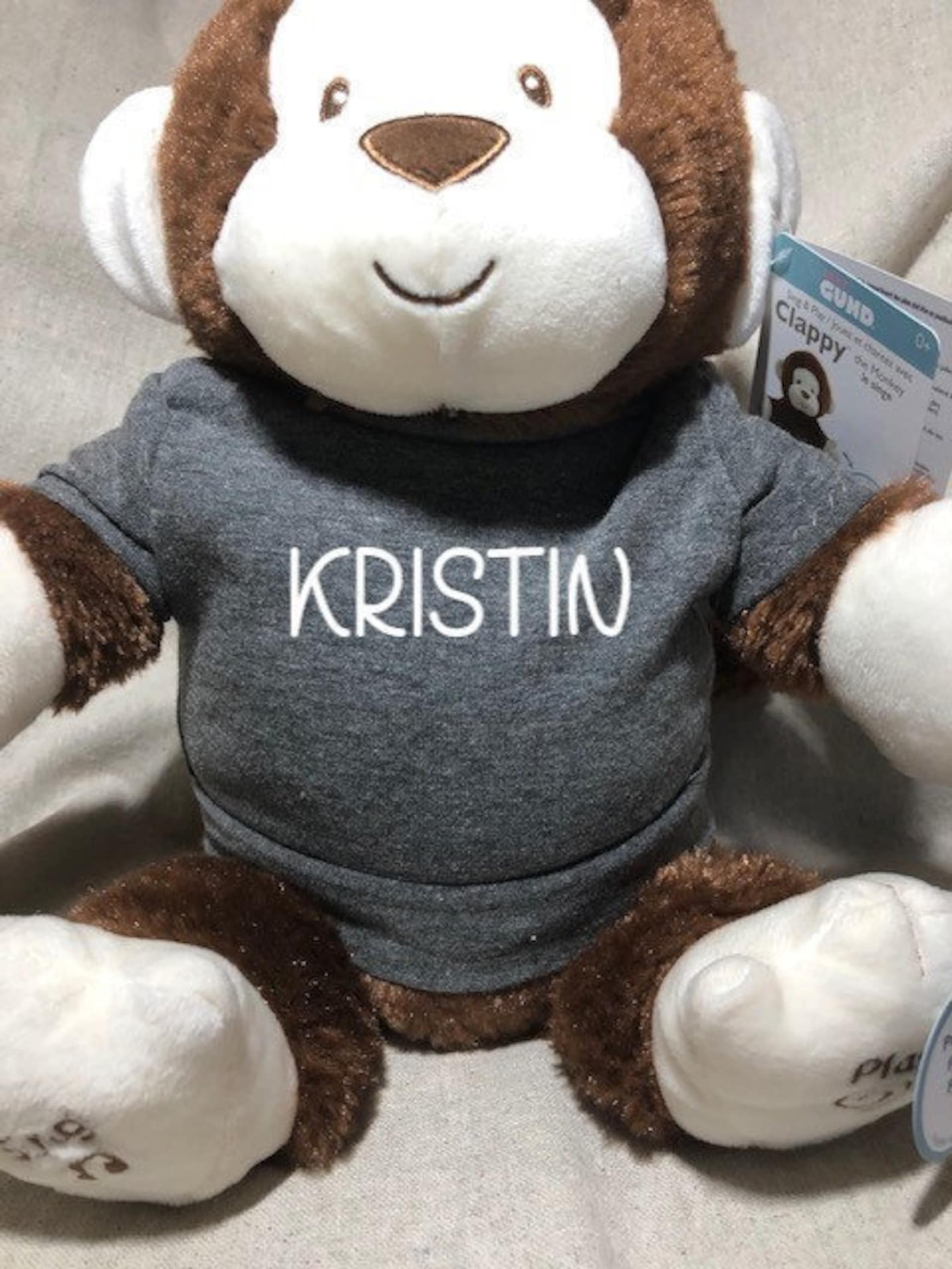 Personalized GUND Personalized Toys Toy for Baby Clappy Etsy