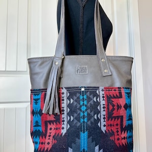 Handmade Leather Tote, Handmade Purse,Handmade Handbag, Leather Handbag, Handmade Bag, Southwestern Style Tote, Handmade Purse, Womens Gifts