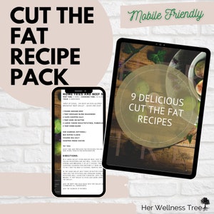 Digital Recipe Book, Low Fat Recipes, Healthy Recipes, Digital Recipe Pack image 2