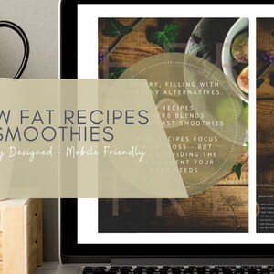 Digital Recipe Book, Low Fat Recipes, Healthy Recipes, Digital Recipe Pack image 7