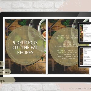 Digital Recipe Book, Low Fat Recipes, Healthy Recipes, Digital Recipe Pack image 4