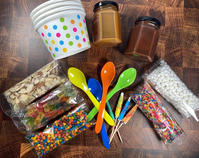 Ice Cream Sundae Kit DIY Sundae Kit Kids Birthday Party Etsy