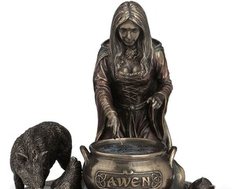 Ceridwen Celtic Veronese Bronze Statue Goddess Druid Awen