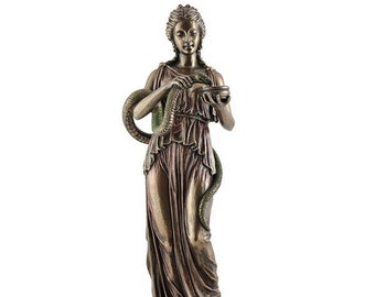 Hygieia Greek Goddess Veronese Bronze Statue