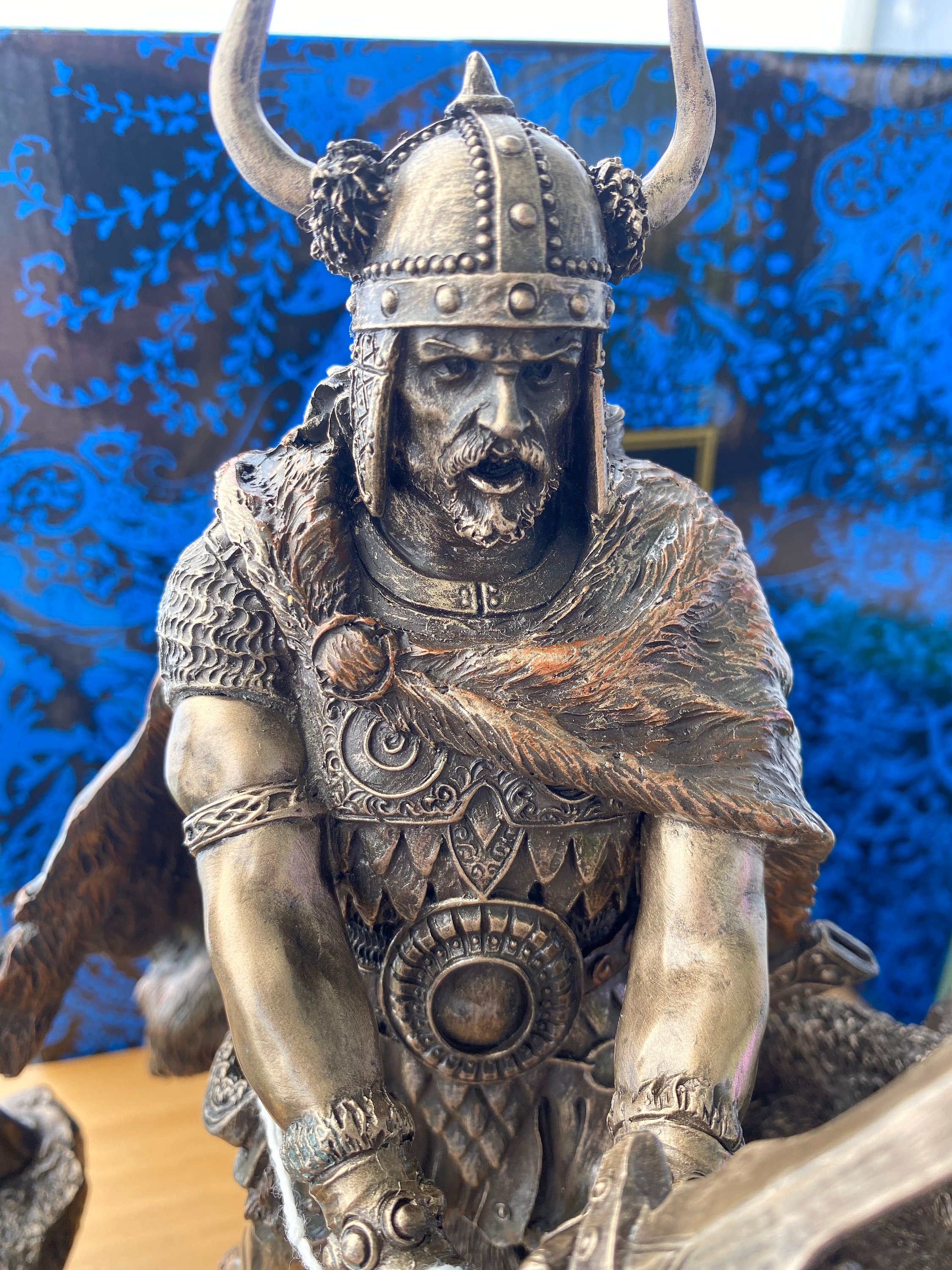 Freyr Norse Bronze Veronese Statue Etsy