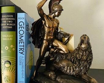 Bellerophon Walcząca Chimera Grecka Werona Brązowa Statua