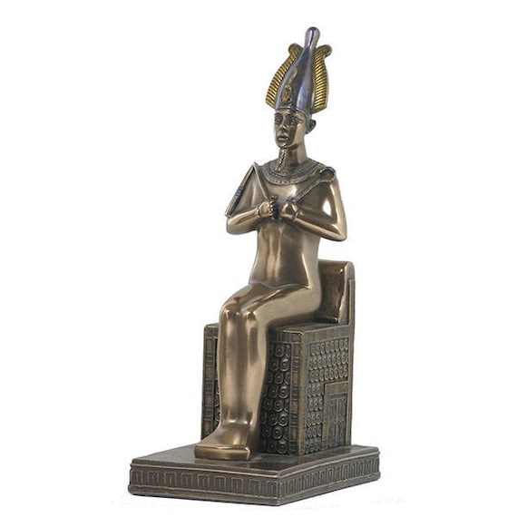 Osiris Sitting Egyptian Veronese Bronze Statue - Etsy