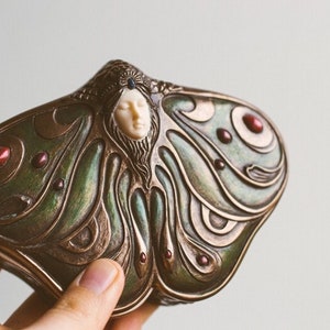 Princess Butterfly Trinket Box Veronese Bronze