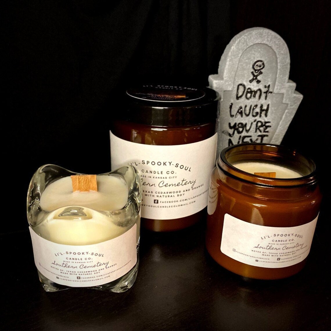 Southern Cemetery Li'lspookysoul Candle Co.™ Wood Wick Etsy