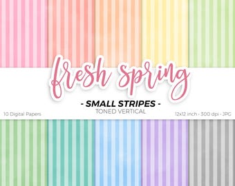 Frisse lente getinte verticale streep digitaal papierpakket pastel naadloos herhalingspatroon geometrisch afdrukbaar plakboek achtergrond downloaden