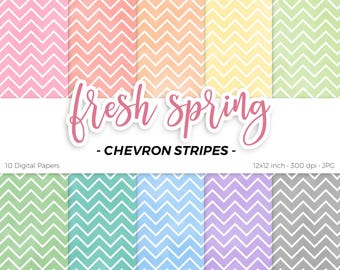 Verse lente chevron strepen digitaal papierpakket pastel naadloos herhalingspatroon dambord afdrukbaar plakboek achtergrond downloaden