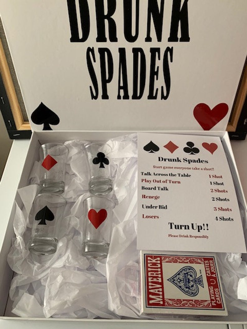 Drunk SpadesSpades Adult GamesDrinking GamesCard Etsy