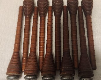 10 Wooden Bobbins