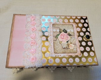 Pretty In Pink!  Pink Album - Hard Cover - Pockets - Envelopes