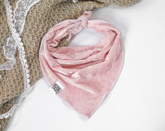 Crushed Velvet Dog Bandana Luxury Dog Bandana Christmas Dog Bandana