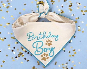 Dog Birthday Bandana, Birthday Boy dog bandana, dog birthday bandana boy, dog birthday boy, dog first birthday, birthday bandana for dogs