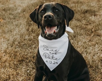 Save The Date Dog Bandana, My Humans are getting married, dog save the date, dog engagement photo bandana, custom engagement dog bandana