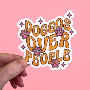 Dog Mom Vinyl Sticker: Funny Laptop Decal, Waterproof