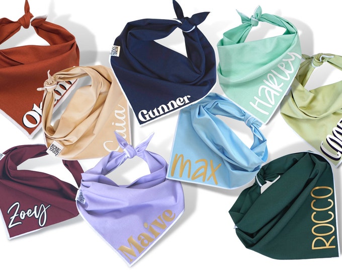 Camo Dog Bandana Boy Dog Bandana Green Dog Scarf Large Dog Etsy