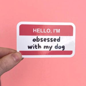 Dog Mom Vinyl Sticker: Funny Laptop Decal, Waterproof
