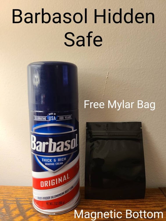 Barbasol Shaving Cream Can Hidden Valuables Safe with Free Mylar Bag -  .de