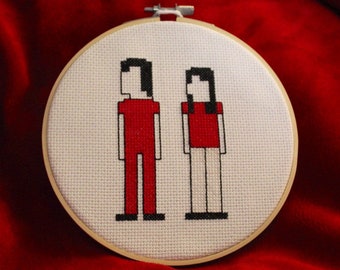 The White Stripes cross stitch pattern, Jack White, Third Man Records,