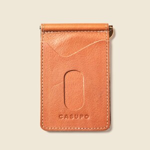Regalo personalizado para papá. Cartera de cuero compacta con clip para dinero en efectivo. Cartera minimalista de whisky para hombres. Regalo de bodas. Regalo de aniversario.