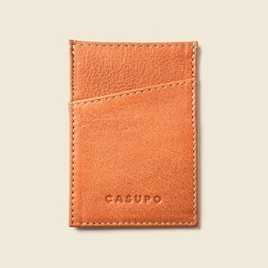 Cartera compacta de piel para hombre. Tarjetero negro, fina, delgada, compacta, personalizada para el día del padre. Cartera genial para hombre. Monograma gratis