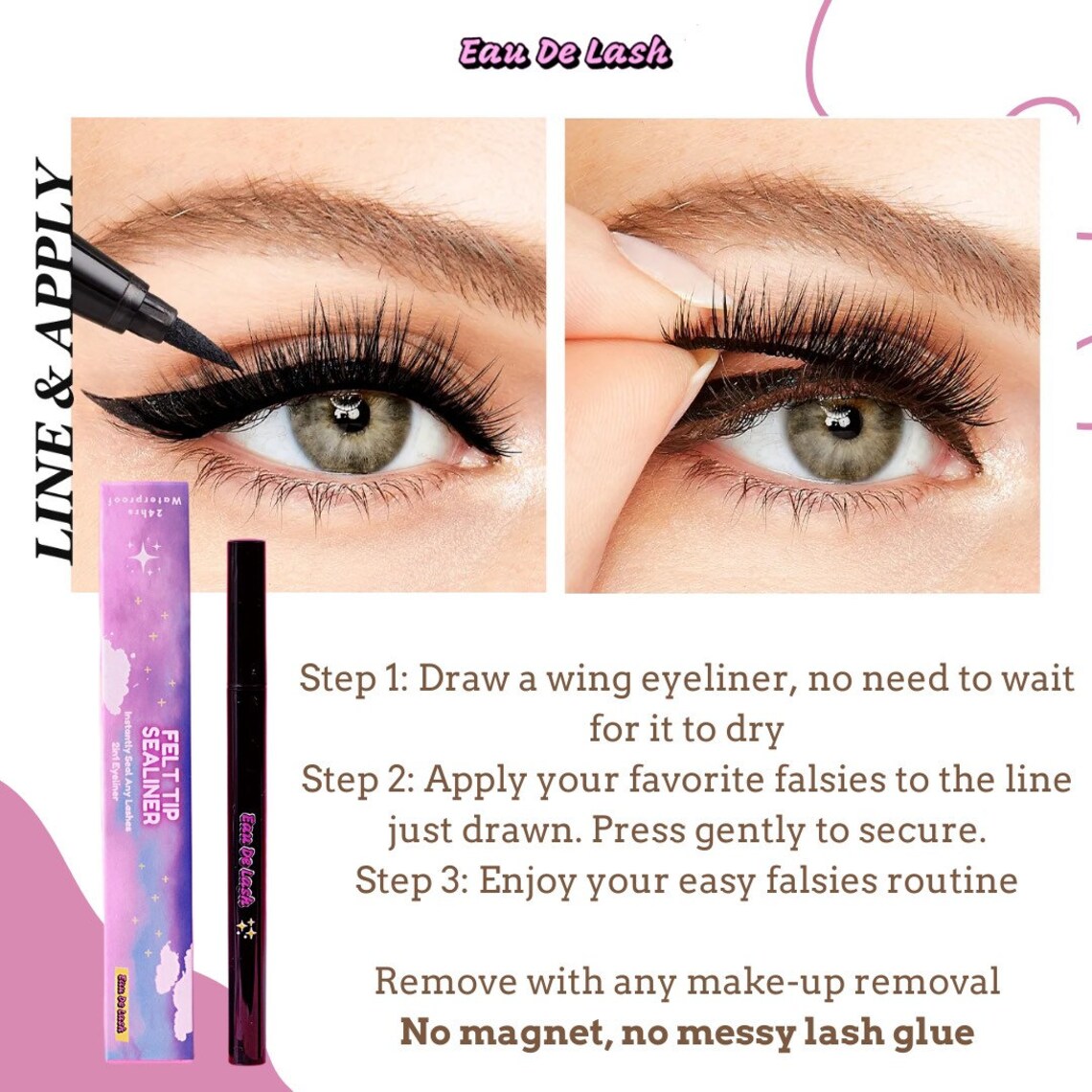Magic 2in1 Adhesive Eyeliner Glue Eyeliner Lash Glue Pen in Etsy