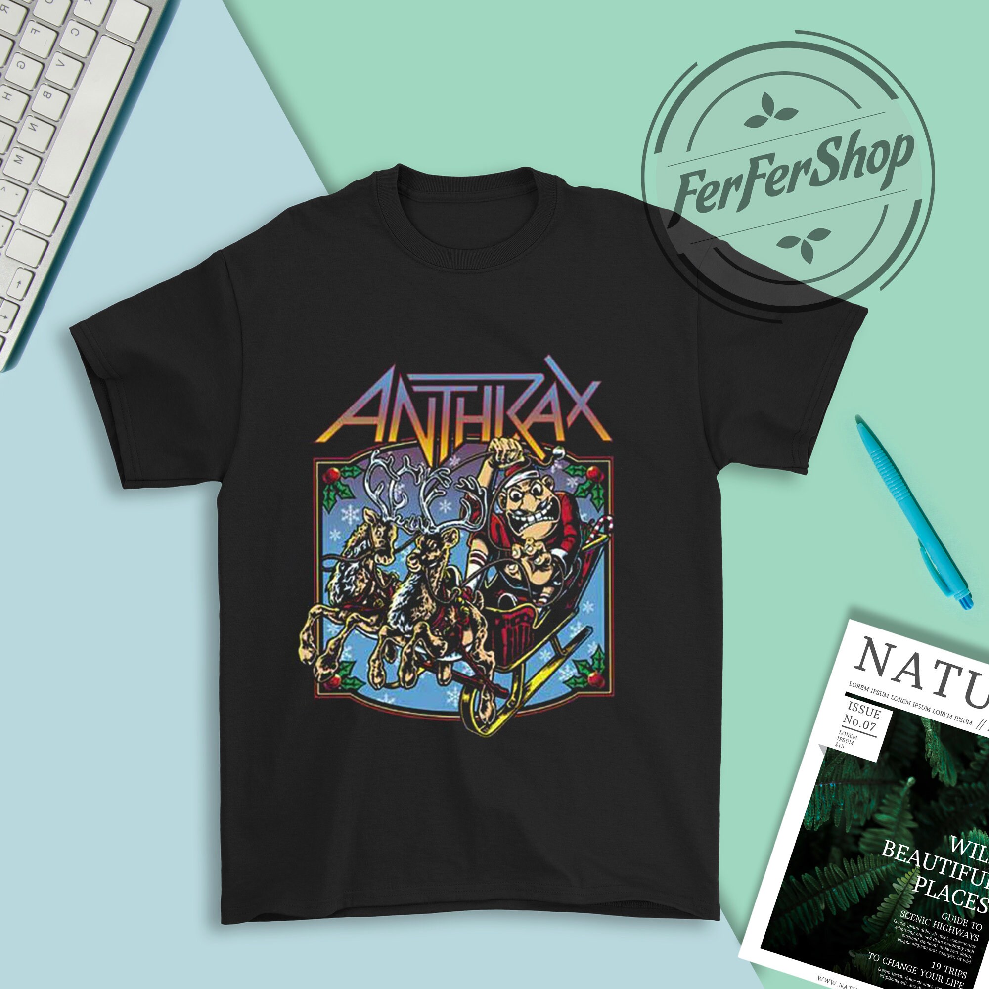 mikey way anthrax shirt