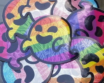 Gaysper and Friends - Pride Ghost Semi-Metallic Decals