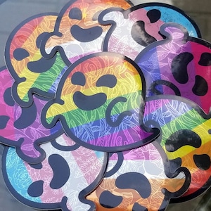 Gaysper and Friends - Pride Ghost Semi-Metallic Decals
