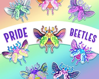 PRIDE Beetles - Semi-foil Stickers