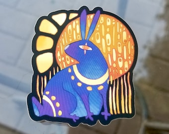 Golden Luck - Gold Foil Rabbit Decal