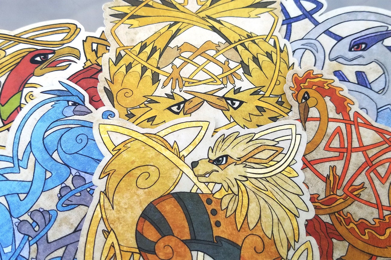 Celtimon - Celtic Knot Pokemon Decals - Etsy