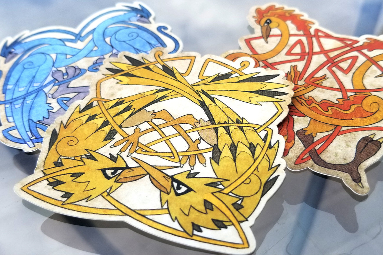 Celtimon - Celtic Knot Pokemon Decals - Etsy