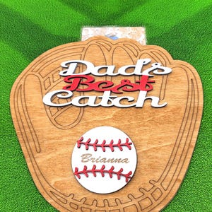 Gift Card Baseball Glove Holder Father's Day Laser and Cutting Digital File SVG PDF XTool XCS 1-3 Names!