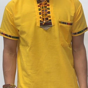 Camisa típica guatemalteca coloramarillo