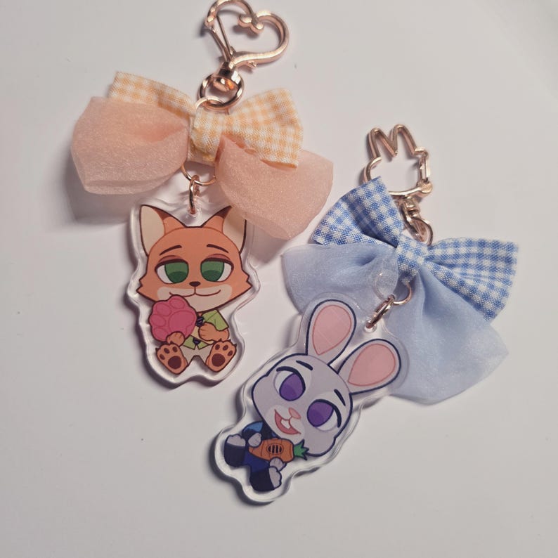 Zootopia Rabbit Keychain Zootopia Keychains - Etsy